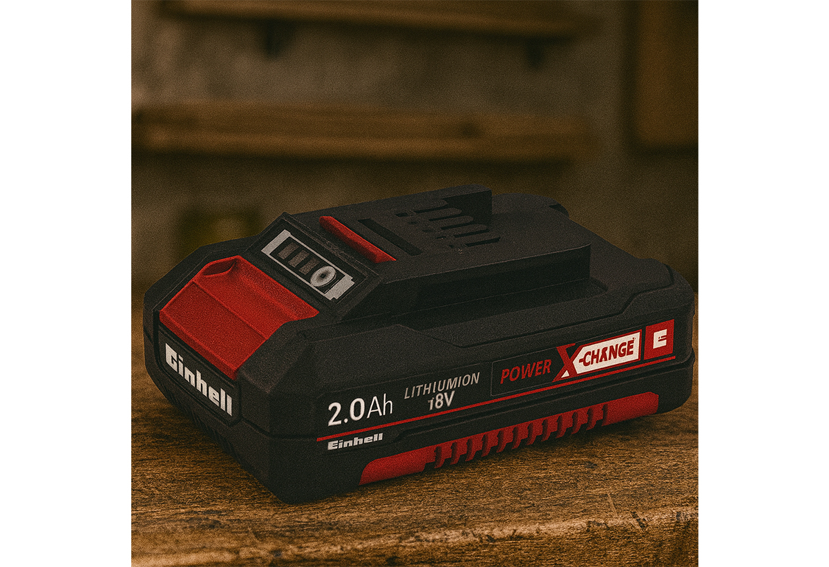 Απεικονίζεται η μπαταρία πάνω σε πάγκο εργαστηρίου.